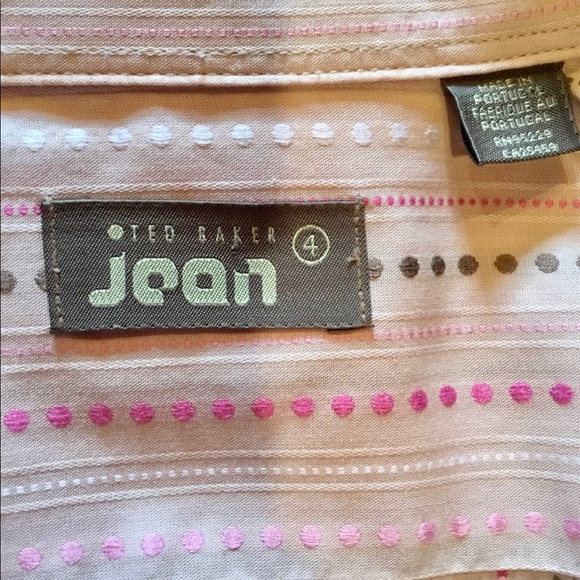 Ted Baker Jean Long Sleeve Polka Dot Shirt - Picture 7 of 9